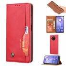 For Xiaomi Mi 10T Lite Knead Skin Texture Horizontal Flip Leather Case with Photo Frame & Holder & Card Slots & Wallet(Red) - 1
