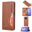 For Xiaomi Mi 10T Lite Knead Skin Texture Horizontal Flip Leather Case with Photo Frame & Holder & Card Slots & Wallet(Brown) - 1