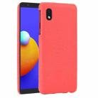 For Samsung Galaxy A01 Core Shockproof Crocodile Texture PC + PU Case(Red) - 1