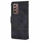 For Samsung Galaxy Z Fold2 5G Wallet Style Skin Feel Calf Pattern Leather Case with Separate Card Slot(Black) - 1