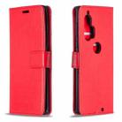 For Motorola Edge+ Crazy Horse Texture Horizontal Flip Leather Case with Holder & Card Slots & Wallet & Photo Frame(Red) - 1
