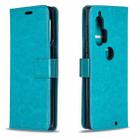 For Motorola Edge+ Crazy Horse Texture Horizontal Flip Leather Case with Holder & Card Slots & Wallet & Photo Frame(Blue) - 1