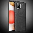 For Samsung Galaxy A42 5G Litchi Texture TPU Shockproof Case(Black) - 1