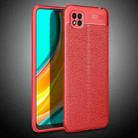 For Xiaomi Poco C3 Litchi Texture TPU Shockproof Case(Red) - 1