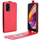 For OPPO Realme X7 Pro R64 Texture Single Vertical Flip Leather Protective Case with Card Slots & Photo Frame(Red) - 1