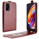 For OPPO Realme X7 Pro R64 Texture Single Vertical Flip Leather Protective Case with Card Slots & Photo Frame(Brown) - 1