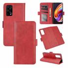 For OPPO Realme X7 Pro Dual-side Magnetic Buckle Horizontal Flip Leather Case with Holder & Card Slots & Wallet(Red) - 1