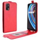 For Oppo Realme X7 R64 Texture Single Vertical Flip Leather Protective Case with Card Slots & Photo Frame(Red) - 1