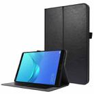 For Huawei MatePad T 10s 2-Folding Business Horizontal Flip PU Leather Case with Card Slots & Holder(Black) - 1