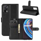 For OPPO Realme X7 Litchi Texture Horizontal Flip Protective Case with Holder & Card Slots & Wallet(Black) - 1