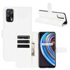 For OPPO Realme X7 Litchi Texture Horizontal Flip Protective Case with Holder & Card Slots & Wallet(White) - 1