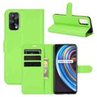 For OPPO Realme X7 Litchi Texture Horizontal Flip Protective Case with Holder & Card Slots & Wallet(Green) - 1