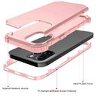 For iPhone 12 / 12 Pro PC+ Silicone Three-piece Anti-drop Mobile Phone Protective Back Cover(Rose Gold) - 2