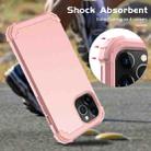 For iPhone 12 / 12 Pro PC+ Silicone Three-piece Anti-drop Mobile Phone Protective Back Cover(Rose Gold) - 4