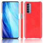 For OPPO Reno4 Pro 4G (Foreign India Version)  Shockproof Litchi Texture PC + PU Case(Red) - 1