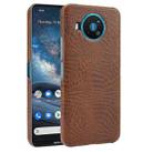 For Nokia 8.3 Shockproof Crocodile Texture PC + PU Case(Brown) - 1