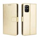 For OnePlus 8T Retro Crazy Horse Texture Horizontal Flip Leather Case with Holder & Card Slots & Photo Frame(Gold) - 1