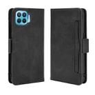 For OPPO F17 Pro / A93 / Reno4 Lite Wallet Style Skin Feel Calf Pattern Leather Case with Separate Card Slot(Black) - 1