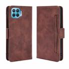 For OPPO F17 Pro / A93 / Reno4 Lite Wallet Style Skin Feel Calf Pattern Leather Case with Separate Card Slot(Brown) - 1