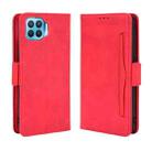 For OPPO F17 Pro / A93 / Reno4 Lite Wallet Style Skin Feel Calf Pattern Leather Case with Separate Card Slot(Red) - 1