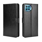 For OPPO F17 Pro /A93 /Reno4 Lite Retro Crazy Horse Texture Horizontal Flip Leather Case , with Holder & Card Slots & Photo Frame(Black) - 1