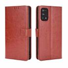 For OPPO Realme 7 Pro Retro Crazy Horse Texture Horizontal Flip Leather Case , with Holder & Card Slots & Photo Frame(Brown) - 1