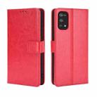 For OPPO Realme 7 Pro Retro Crazy Horse Texture Horizontal Flip Leather Case , with Holder & Card Slots & Photo Frame(Red) - 1
