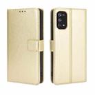 For OPPO Realme 7 Pro Retro Crazy Horse Texture Horizontal Flip Leather Case , with Holder & Card Slots & Photo Frame(Gold) - 1