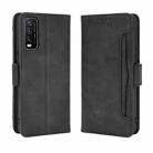 For VIVO Y20 2020/ Y20i  Wallet Style Skin Feel Calf Pattern Leather Case，with Separate Card Slot(Black) - 1