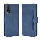 For VIVO Y20 2020/ Y20i  Wallet Style Skin Feel Calf Pattern Leather Case，with Separate Card Slot(Blue) - 1