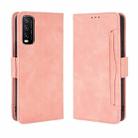 For VIVO Y20 2020/ Y20i  Wallet Style Skin Feel Calf Pattern Leather Case，with Separate Card Slot(Pink) - 1
