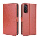 For VIVO Y20 2020/ Y20i  Retro Crazy Horse Texture Horizontal Flip Leather Case , with Holder & Card Slots & Photo Frame(Brown) - 1