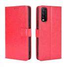 For VIVO Y20 2020/ Y20i  Retro Crazy Horse Texture Horizontal Flip Leather Case , with Holder & Card Slots & Photo Frame(Red) - 1