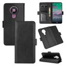 For Nokia 3.4 Dual-side Magnetic Buckle Horizontal Flip Leather Case with Holder & Card Slots & Wallet(Black) - 1