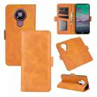 For Nokia 3.4 Dual-side Magnetic Buckle Horizontal Flip Leather Case with Holder & Card Slots & Wallet(Yellow) - 1