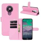 For Nokia 3.4 Litchi Texture Horizontal Flip Protective Case with Holder & Card Slots & Wallet(Pink) - 1