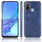 For OPPO A53 (2020) / A32 (2020) Shockproof Litchi Texture PC + PU Case(Blue) - 1