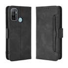 For OPPO A53 2020 / A53S 2020 / A33 Wallet Style Skin Feel Calf Pattern Leather Case with Separate Card Slot(Black) - 1