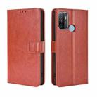 For OPPO A53 2020 / A53S 2020 / A33  Retro Crazy Horse Texture Horizontal Flip Leather Case with Holder & Card Slots(Brown) - 1