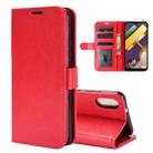 For LG K22 R64 Texture Single Horizontal Flip Protective Case with Holder & Card Slots & Wallet& Photo Frame(Red) - 1