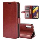 For LG K22 R64 Texture Single Horizontal Flip Protective Case with Holder & Card Slots & Wallet& Photo Frame(Brown) - 1
