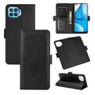 For OPPO F17 Pro Dual-side Magnetic Buckle Horizontal Flip Leather Case with Holder & Card Slots & Wallet(Black) - 1