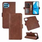 For OPPO F17 Pro Dual-side Magnetic Buckle Horizontal Flip Leather Case with Holder & Card Slots & Wallet(Brown) - 1