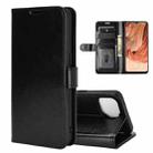 For OPPO F17 R64 Texture Single Horizontal Flip Protective Case with Holder & Card Slots & Wallet& Photo Frame(Black) - 1