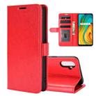 For OPPO Realme C3 without Fingerprint R64 Texture Single Horizontal Flip Protective Case with Holder & Card Slots & Wallet& Photo Frame(Red) - 1