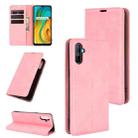 For OPPO Realme C3 without Fingerprint  Retro-skin Business Magnetic Suction Leather Case with Holder & Card Slots & Wallet(Pink) - 1