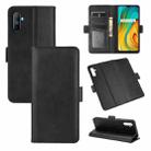 For OPPO Realme C3 without Fingerprint Dual-side Magnetic Buckle Horizontal Flip Leather Case with Holder & Card Slots & Wallet(Black) - 1