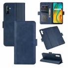 For OPPO Realme C3 without Fingerprint Dual-side Magnetic Buckle Horizontal Flip Leather Case with Holder & Card Slots & Wallet(Dark Blue) - 1