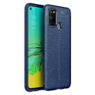 For OPPO Realme 7i Litchi Texture TPU Shockproof Case(Navy Blue) - 1