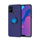 For OPPO Realme 7i Metal Ring Holder 360 Degree Rotating TPU Case(Blue+Blue) - 1